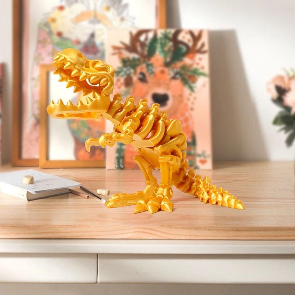 Crystal 3D Printed Tyrannosaurus Rex Big Mouth 3D Articulated Dinosaur Toys  Landscaping Decoration
