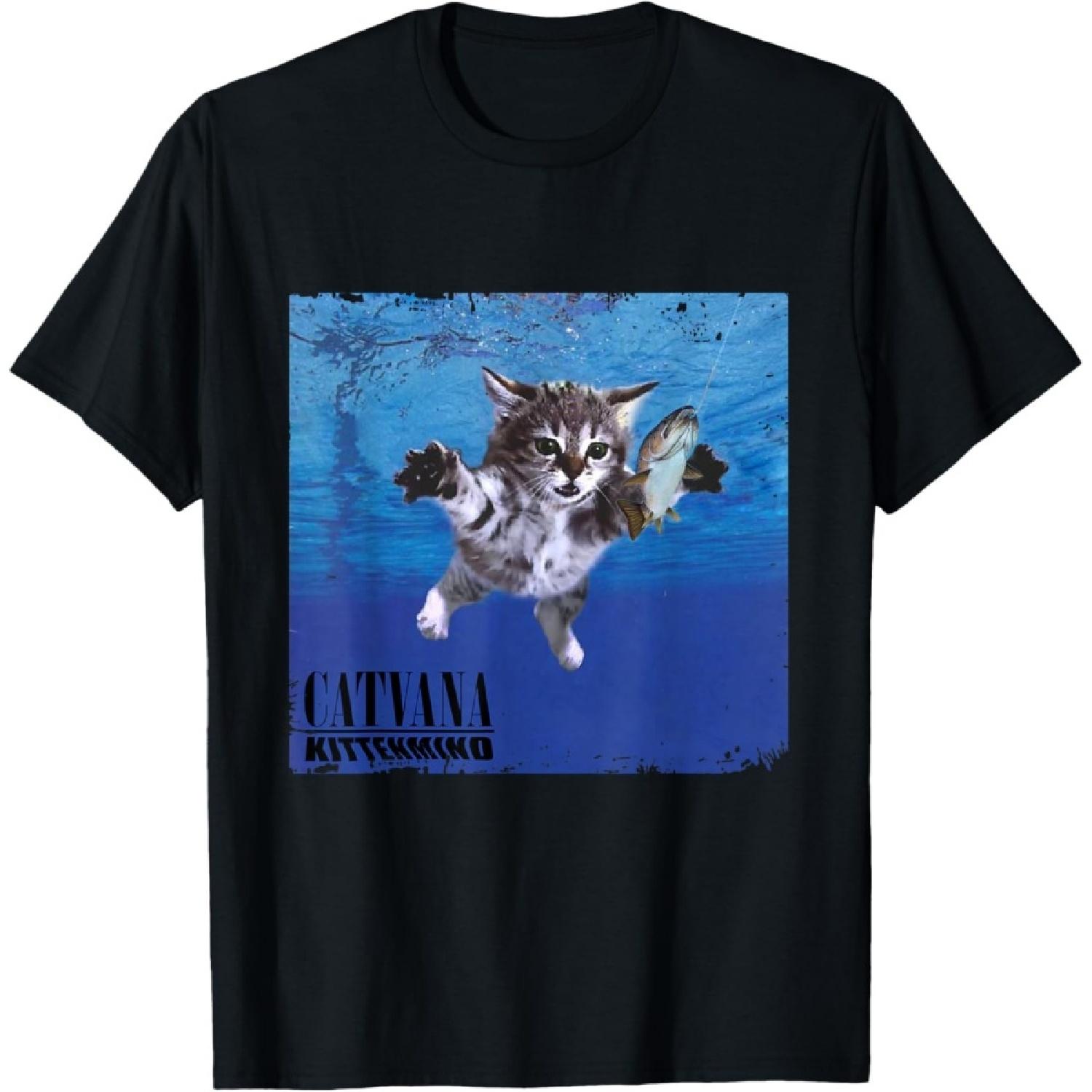 

Cat Nevermind Kitten Meow Parody Funny Cat Animal Lover T-Shirt XXXXXL чорний