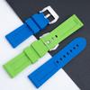 Pulseira de Relógio de Borracha Impermeável de Alta Qualidade 22mm 24mm Verde Preto Vermelho Azul Laranja Amarelo Branco Para Fivela de Pino de Pulseira Panerai