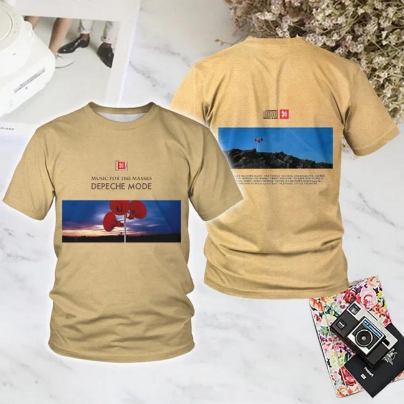 Rock Band Depeche Mode 3D Print T-Shirts Summer New Men Women Hip Hop Trend Short Sleeve TShirt Loose Casual Oversized Y2k Top