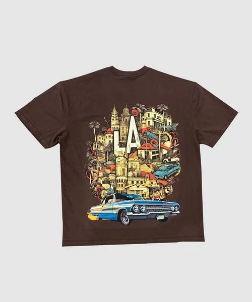 G West Oversized La Culture T Shirt : Gwppt5015 - 1 Colors L