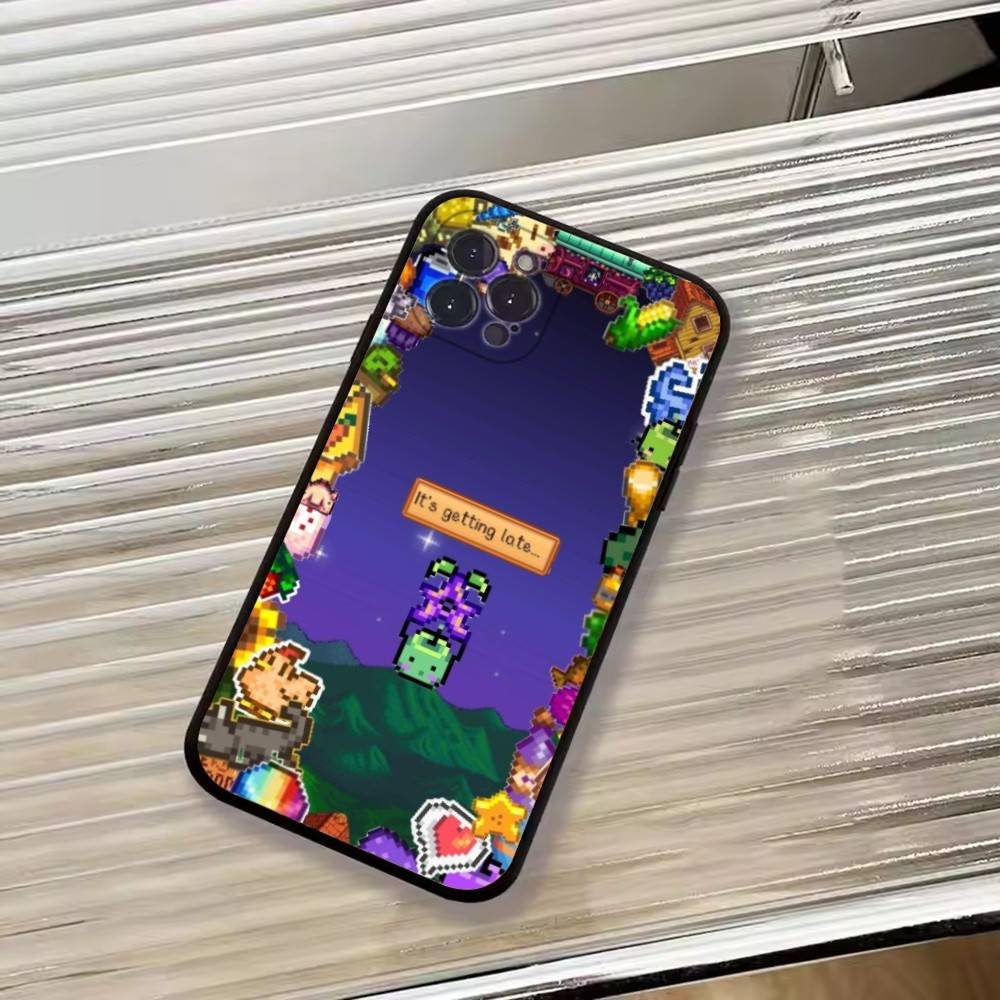 Funny Game S-Stardew valley Phone Case For iPhone 17, 16,15,14,13,12,11 Plus,Pro Max, Others Soft Black Cover