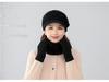 Women's Winter Rabbit Hair Knitted Hat, Snood, and Gloves Set - Fleece-Lined, Cold-Proof, Warm Wool for Middle-Aged and Elderly Moms