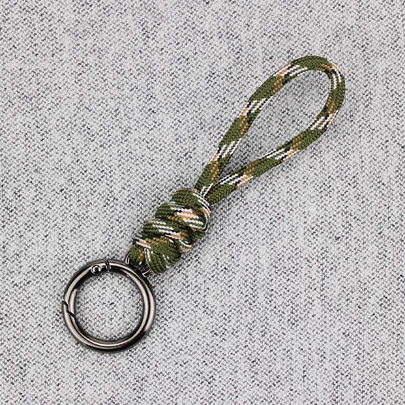 Color Combination Knot Mobile Lanyard Creative Short Braided Lanyard Mobile Phone Case Key Ring Can Be Detachable Anti-loss Rope