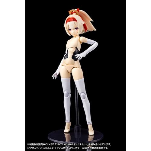 Kotobukiya Megami Device M.S.G 01 Tops Set, Skin Color A, Approximately 20mm Tall, 1/1 Scale Plastic Model