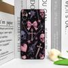 Vintage Gothic Pink Bow Skull Cross Pattern Phone Case for Huawei Nova 13 12 11 Pro 10 SE Mate 40 60 Pro+ P60 P50 P40 Soft Cover