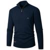 Men's Long-Sleeve Soft Touch Quarter-Zip Sweater