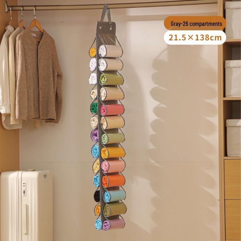 Multifunctional Foldable Hanging Storage Bag for Clothes & Sundries