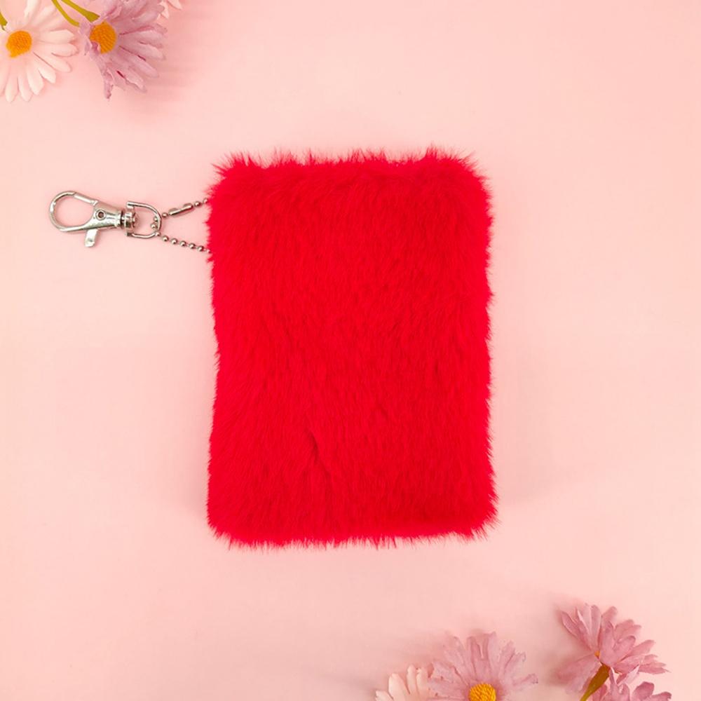 

Mini Notepad Stylish Plush Mini Notebook Small Journal Book Keychain Diary For Stationery Enthusiast School Children красный