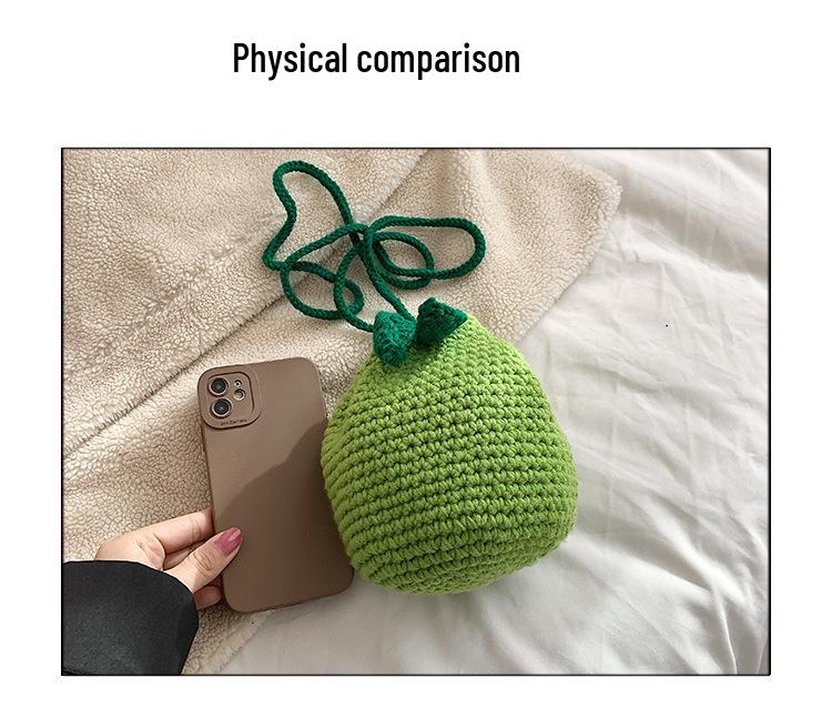 Ręcznie robiona brzydka pomarańczowa wełniana torba na ramię na szydełku - urocza listonoszka dla kobiet