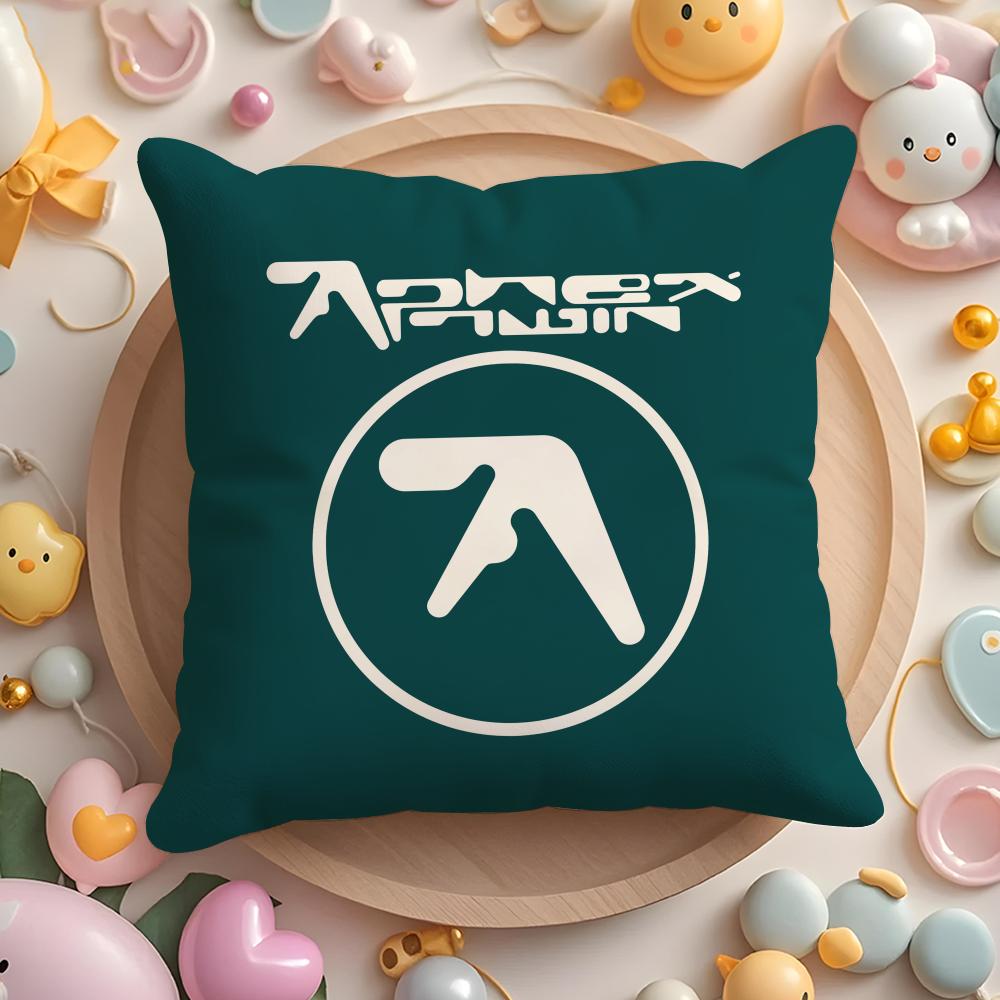 Aphex Twin Richard D James Music Cushion Cover Plush Fabric Soft Double-Sided Printed Sofa Pillow Case Colorfast Home Decor