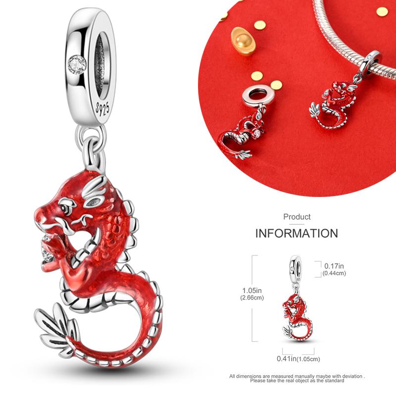 Newest Copper Stunning Charms Beads Cute Pets Dangle Luminous Dog Pendant Fit Original Bracelet Diy Jewelry