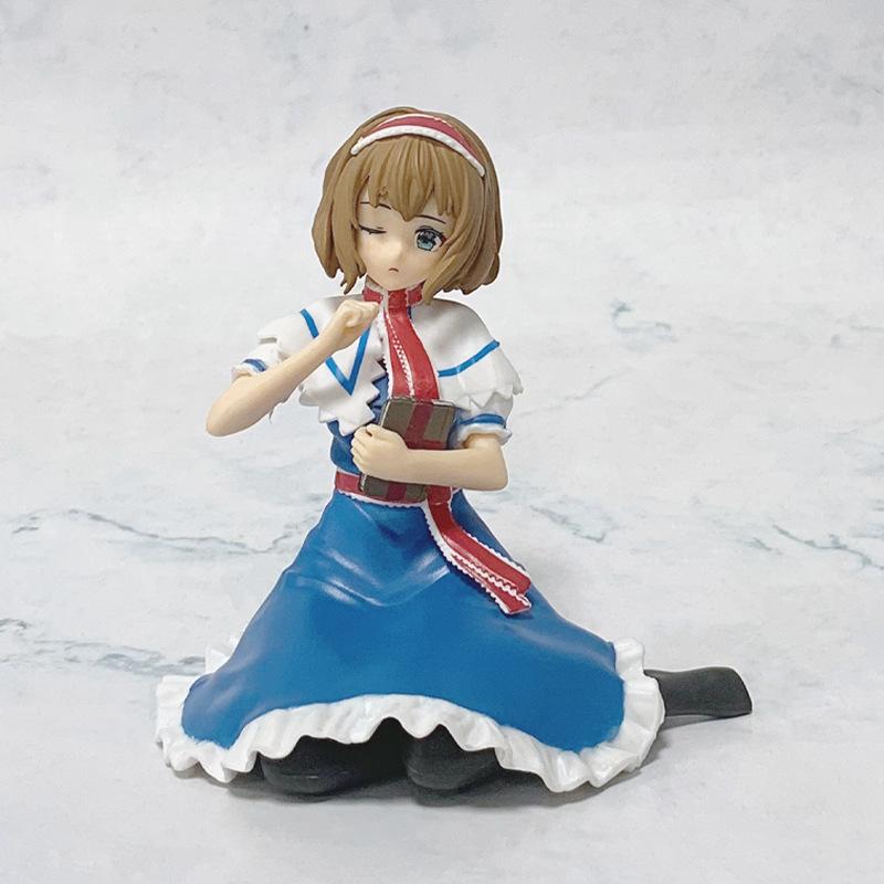 

New 9cm Cartoon Anime Figures Girl Magician Alice Margatroid Action Figures PVC Model Toy Gift