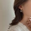 Imitation Perlen Schleife Anhänger Ohrringe Temperament Herbst Und Winter Einfach Damen Ohren Hochzeitsgeschenk Zirkon Koreanische Ohrringe