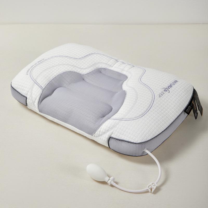 Adjustable Airbag Neck Pillow Inflatable Cervical Support Pillow for Sleeping Massage Breathable Pillow Core