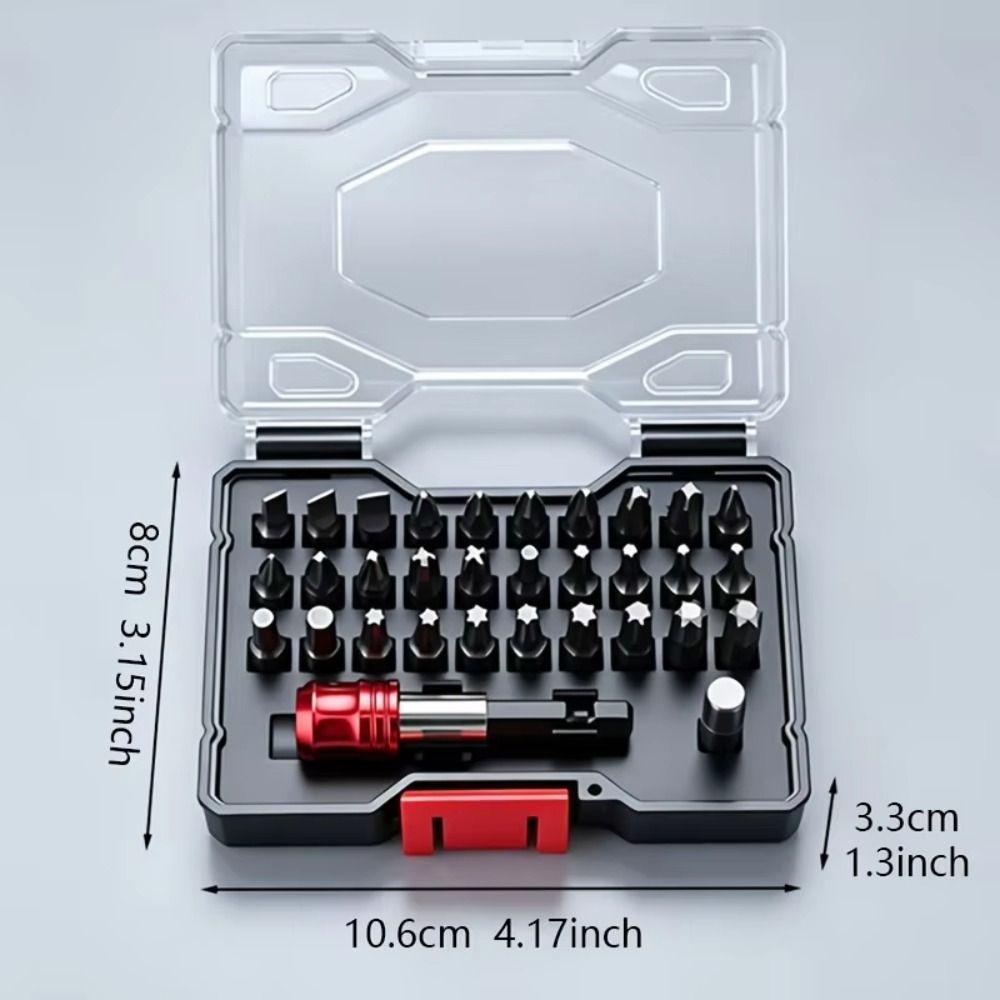 32PCS High Torque Hex Shank Drill Bits Portable Magnetic Screwdriver Bits Workshop Tasks