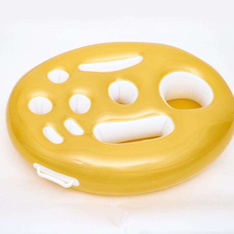 Hot-Selling Inflatable Floating Cup Holder & Fruit Tray for Pool 72x53x10cm