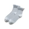 Silk Stockings for Children in Summer Style, Thin and Breathable Mid-calf Length, Mesh with Bubble-shaped Lace Trim.