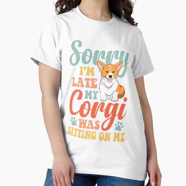 Corgi sitting on me Classic T-Shirt
