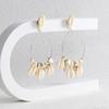 Creative And Trendy Womens Shell Earrings For Summer Geometric Alloy Design In Multi Colors
