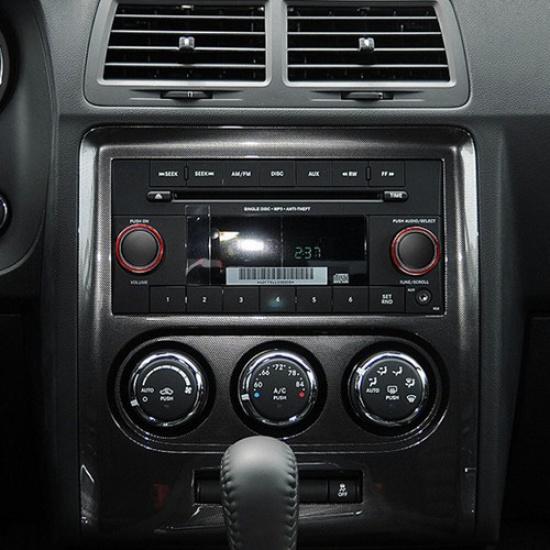 2pcs Aluminum CD Switch Knob Trim Ring Cover Bezels for Dodge Challenger 09-14