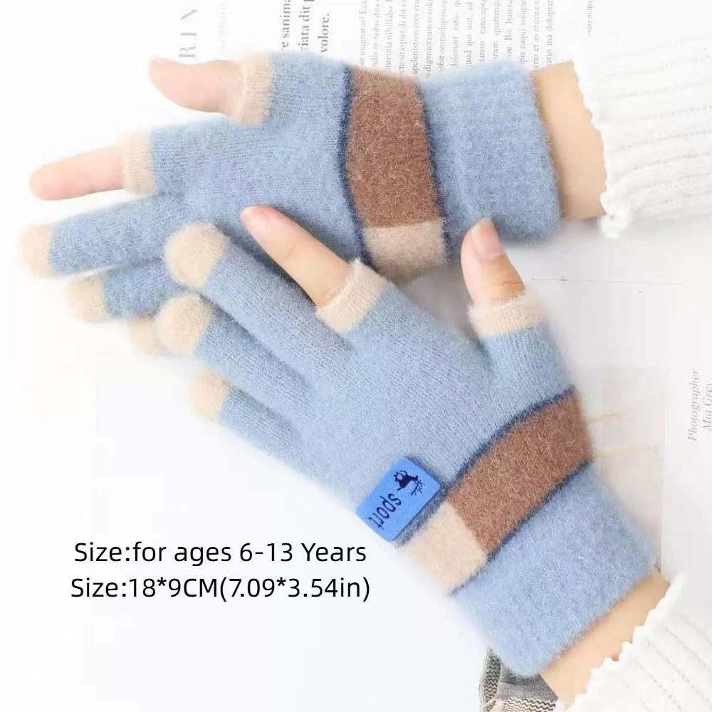 6-13Years Old Coldproof Children Mittens Windproof Baby Gloves Kids Winter Gloves Baby Boys Girls