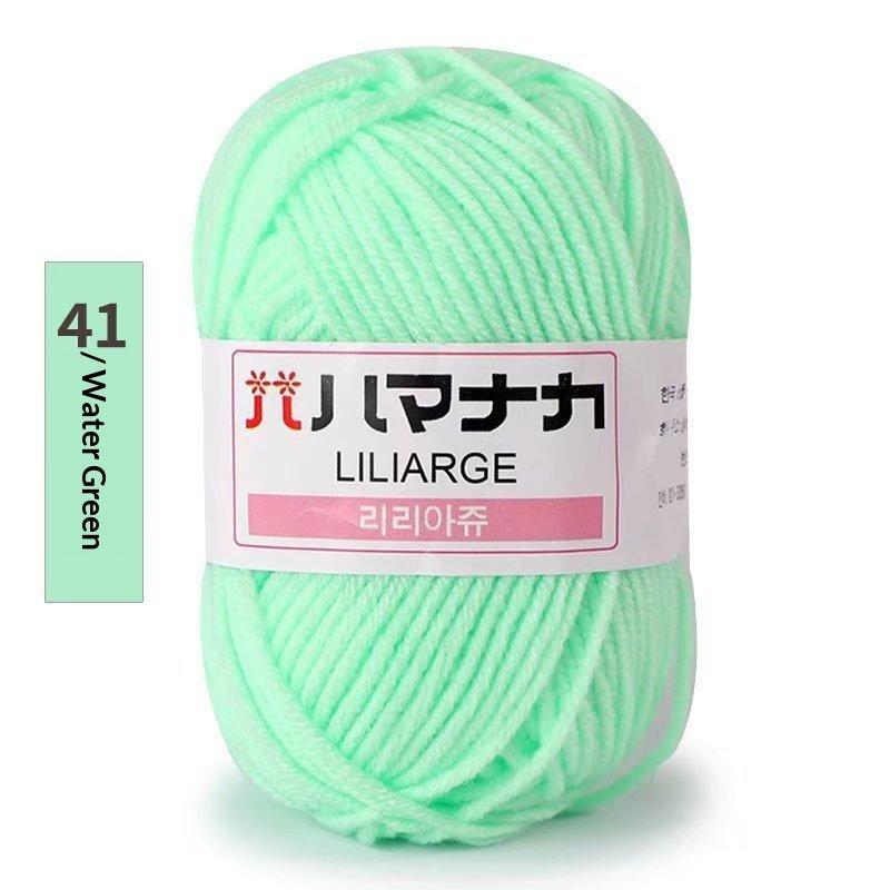 4Pcs Diy Baby Milk Sweet Soft Cotton Knitting Wool Yarn Thick Fiber Velvet Yarn Hand Knitting Wool Crochet Yarn For Diy Sweater