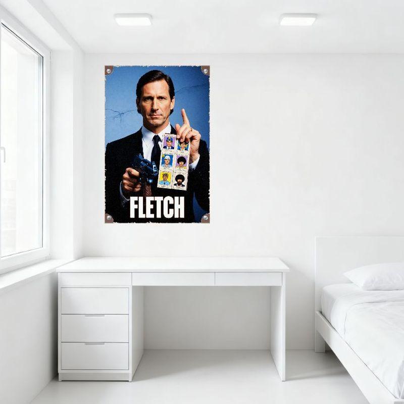 FLETCH Vintage Movie Metal Tin Sign Retro Comedy Film Poster Wall Decor for Man Cave Bar Home Club Restaurant