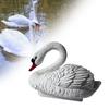Floating Swan Pond Decor, Realistic White Swan Figurine, Waterproof