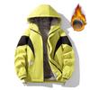 Autumn and Winter Fleece Jacket Men's Hooded Thickened Warm Fat Jacket Men's Cotton-padded Jacket Men's Coat