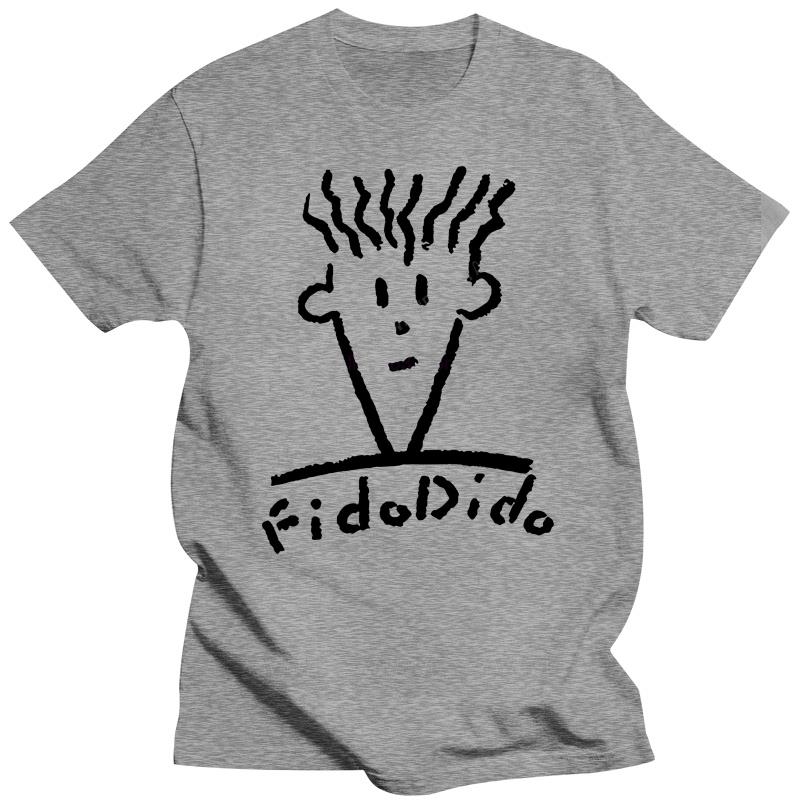 GUOYAN TOP Humor t-shirt vintage stijl man katoen korte mouw Zomerstijl T-shirt Fido Dido Pop Drink T-shirt Merk Kleding Heren top M