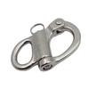 Stainless Steel Swivel Snap Shackle Rings RotarySpring Hook 35/52/69/96mm