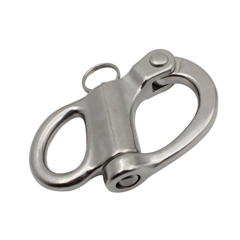 Stainless Steel Swivel Snap Shackle Rings RotarySpring Hook 35/52/69/96mm