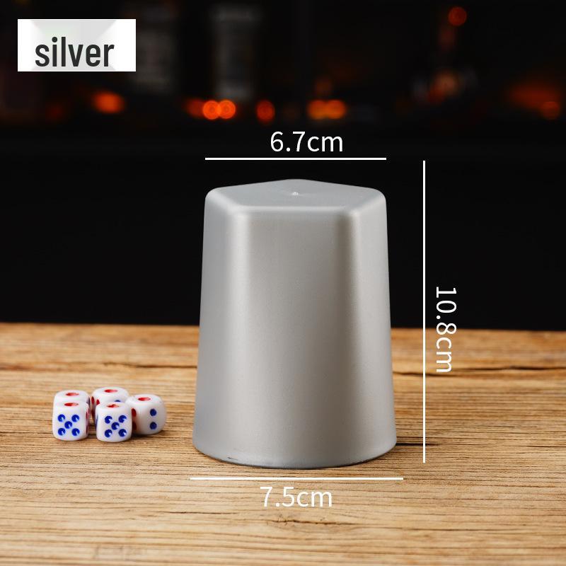 Frosted Five-Point Dice Shaker Cup for Bars and Nightclubs