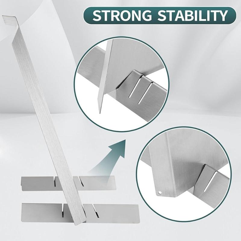 Heat Efficient Fireplaces Back Panel Adjustable Steel Heat Reflectors With Protective Base & Installation Gloves for Home