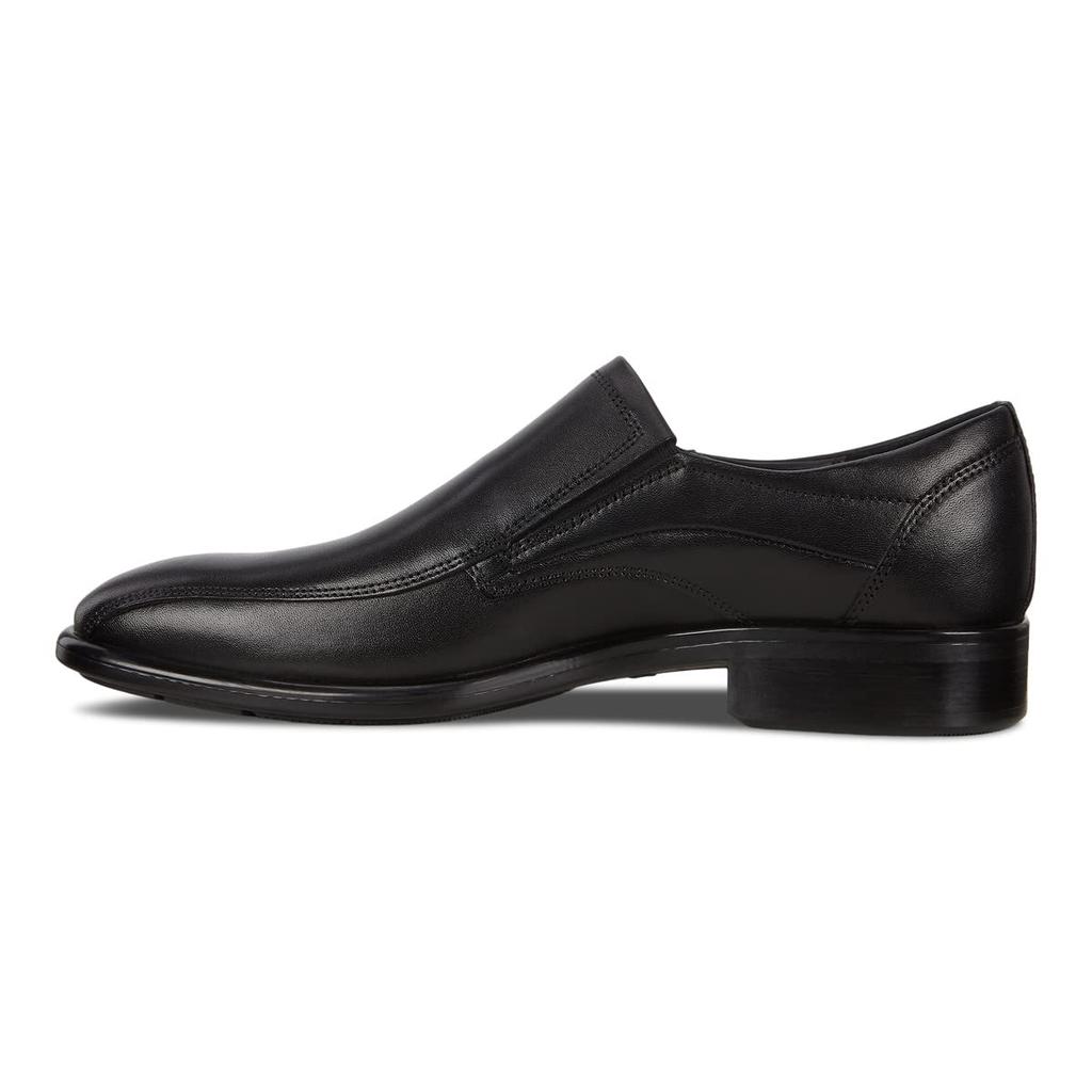 ECCO Men's Genuine Leather Business Slip-On City Tray, Black, Size 28.0 cm, 3E