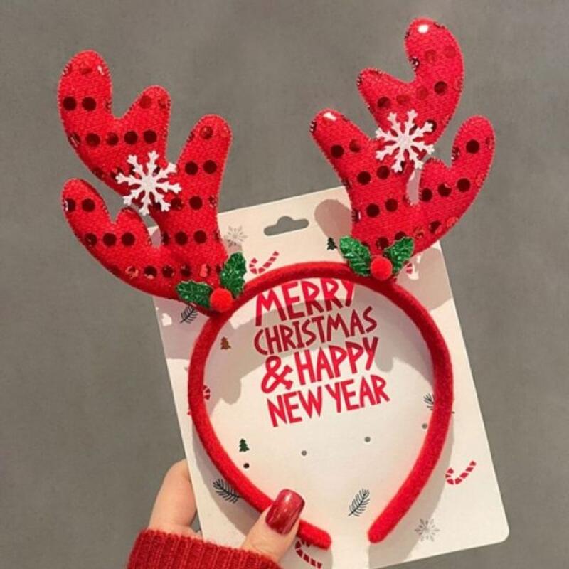 

Christmas costume headband Rudolph Santa