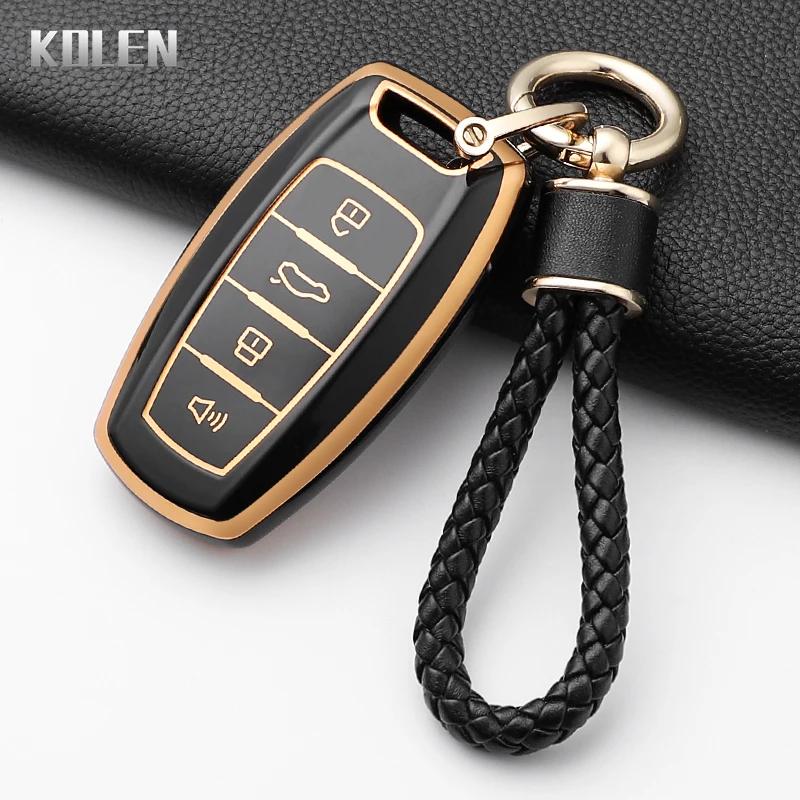 Fashion Tpu Car Key Case Cover For Great Wall Haval Jolion H6 H7 H4 H9 F5 F7 F7X F7H H2S Gmw Dargo Protected Shell Keychain