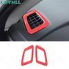 Dashboard L&R Air Outlet Vent Cover For Honda CR-V CRV -24 Red Carbon Fiber