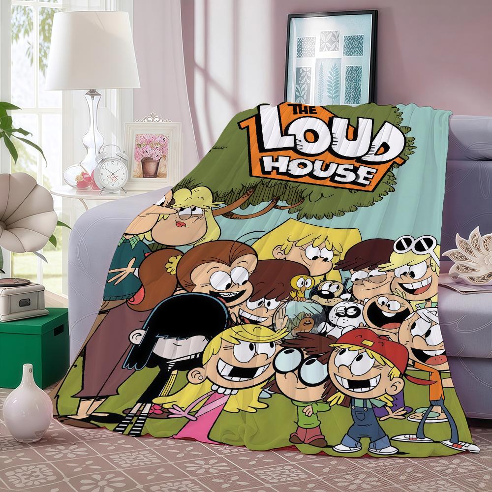Coperta Cartoon T The L loud H house Per Divano Ufficio Letto Aereo Viaggio Dormire Leggere Rilassarsi Campeggio Morbida E Calda