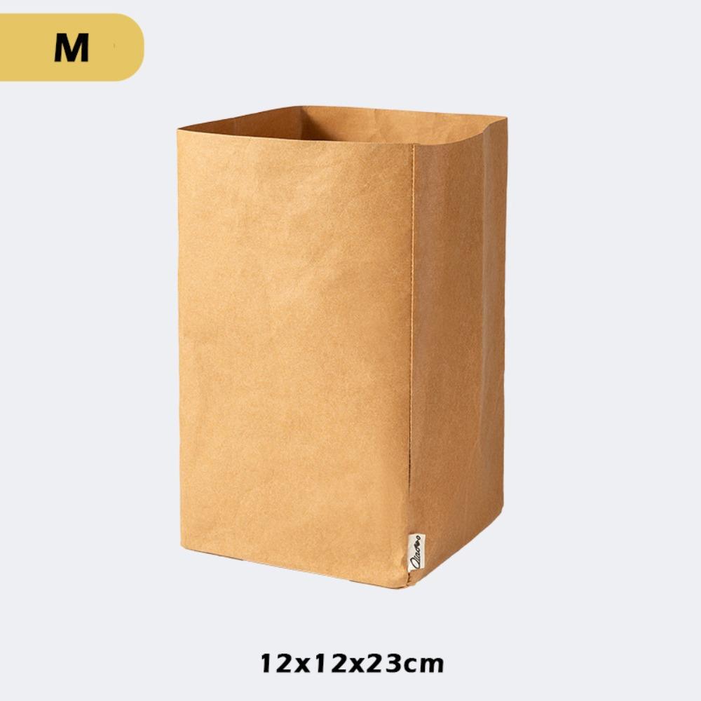Large Capacity Packaging Bag Waterproof Takeaway Bag Kraft Paper Bag  Refrigerator Kitchen