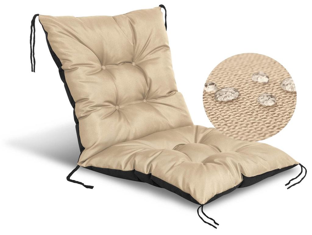 Polštář na zahradní židli, voděodolný, svázaný provázky, 50x50x50 cm, 6 BAREV