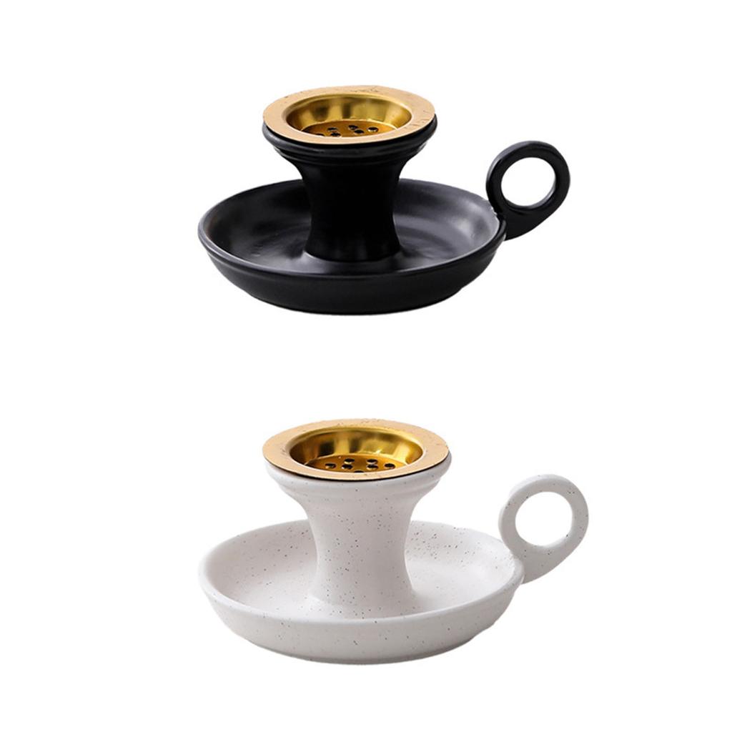 Incenses Cone Holder with Handle Cone Incenses Burners for Office Yoga Meditations and Home Decors Ceramics Censers