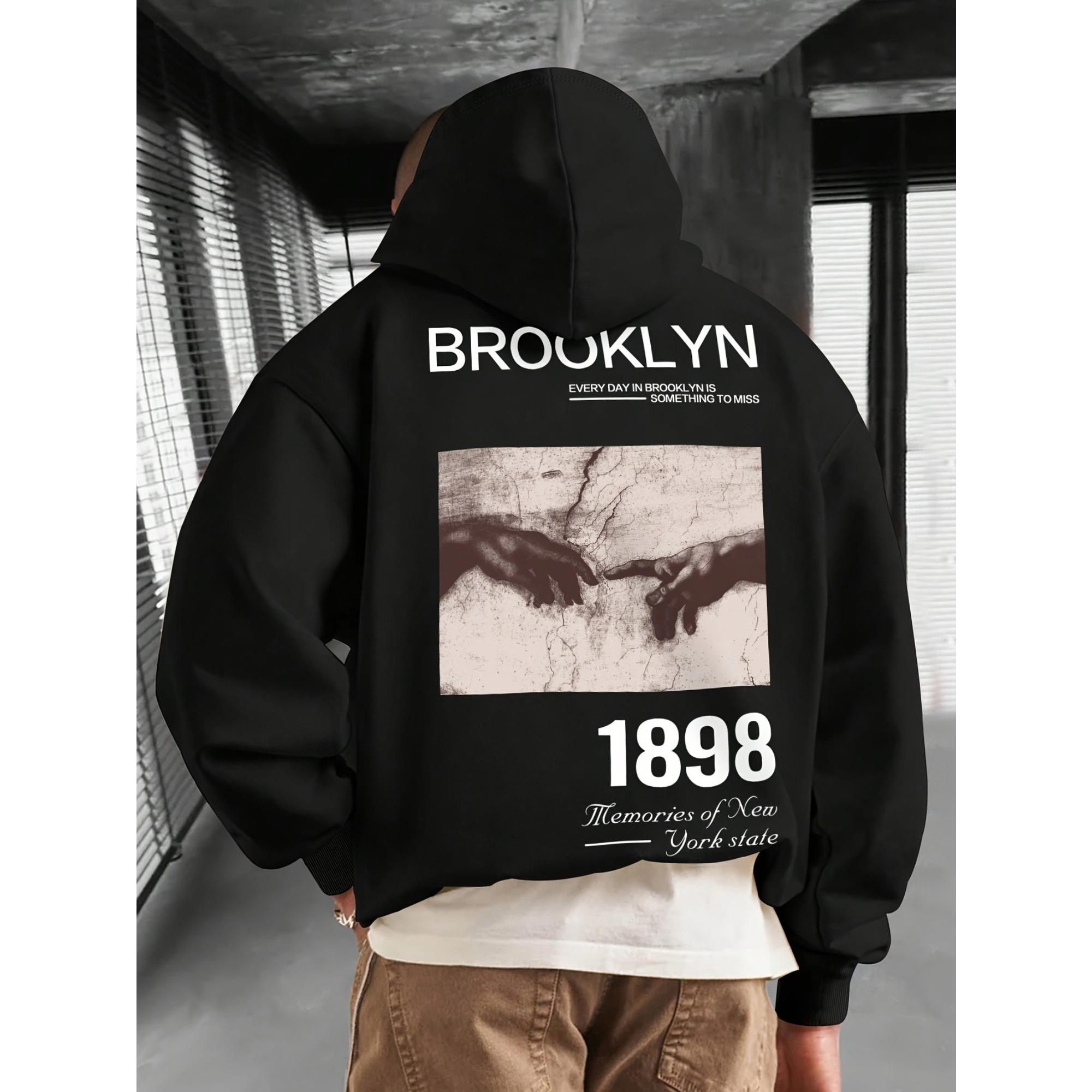 

Vintage Brooklyn 1898 Hoodie Vintage Men Women Hoodies Harajuku Aesthetic Winter Clothes Fleece Pullover Sweatshirt Unseix 3XL