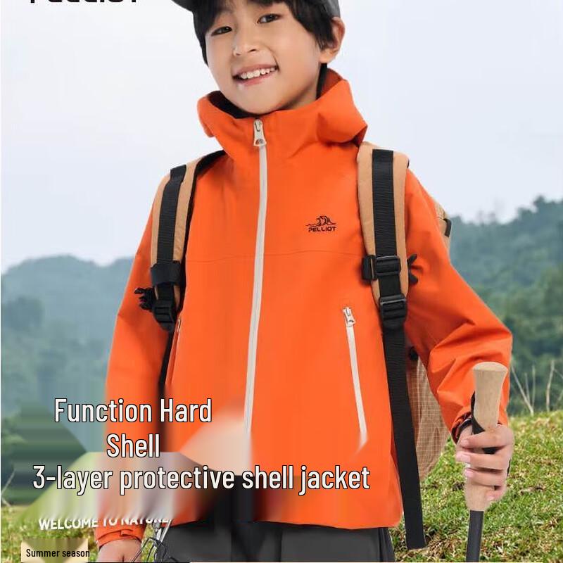 Pelliot Kids Hooded Hardshell Outdoor Jacket S 120