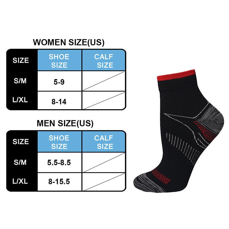Compression Socks for Women Men Circulation Sport Breathable Low Cut Arch Ankle Support Sock Best for Fitness Running Bicycle