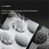 3D Textured Breathable Cooling Summer Car Seat Cushions,Ice Silk Fabric Front Dual-Seat Pads, Easy Installation No Straps Need