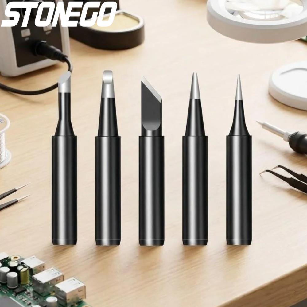 Iron Head Solder Tip Black Alloy Coating for 900M 936 937 938 969 8586 852D Soldering Iron Tips