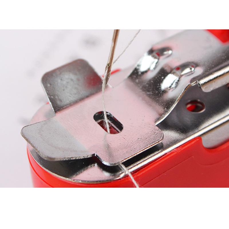 Handheld Sewing Machine Clothes Fabrics Sewing Accessories DIY Home Mini Manual Stitch Needlework Machine Sewing Tool Supplies