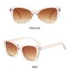 Fashion Street Photo Props Cat Eye Sunglasses Uv400 Protection Vintage Outdoor Shades Small Frame Sun Glasses For Women